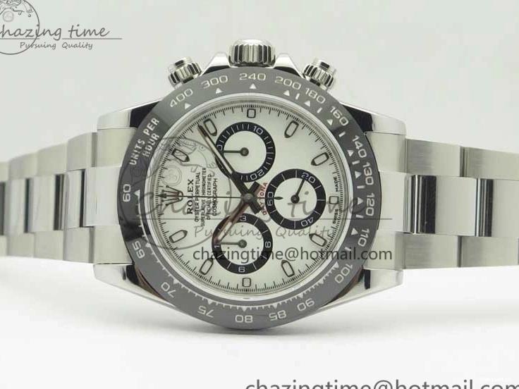 Clone Edition Best V2 A4130 1:1 Daytona Bracelet White 116500 And ARF Super 904L Case SS Dial 0524